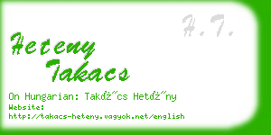 heteny takacs business card